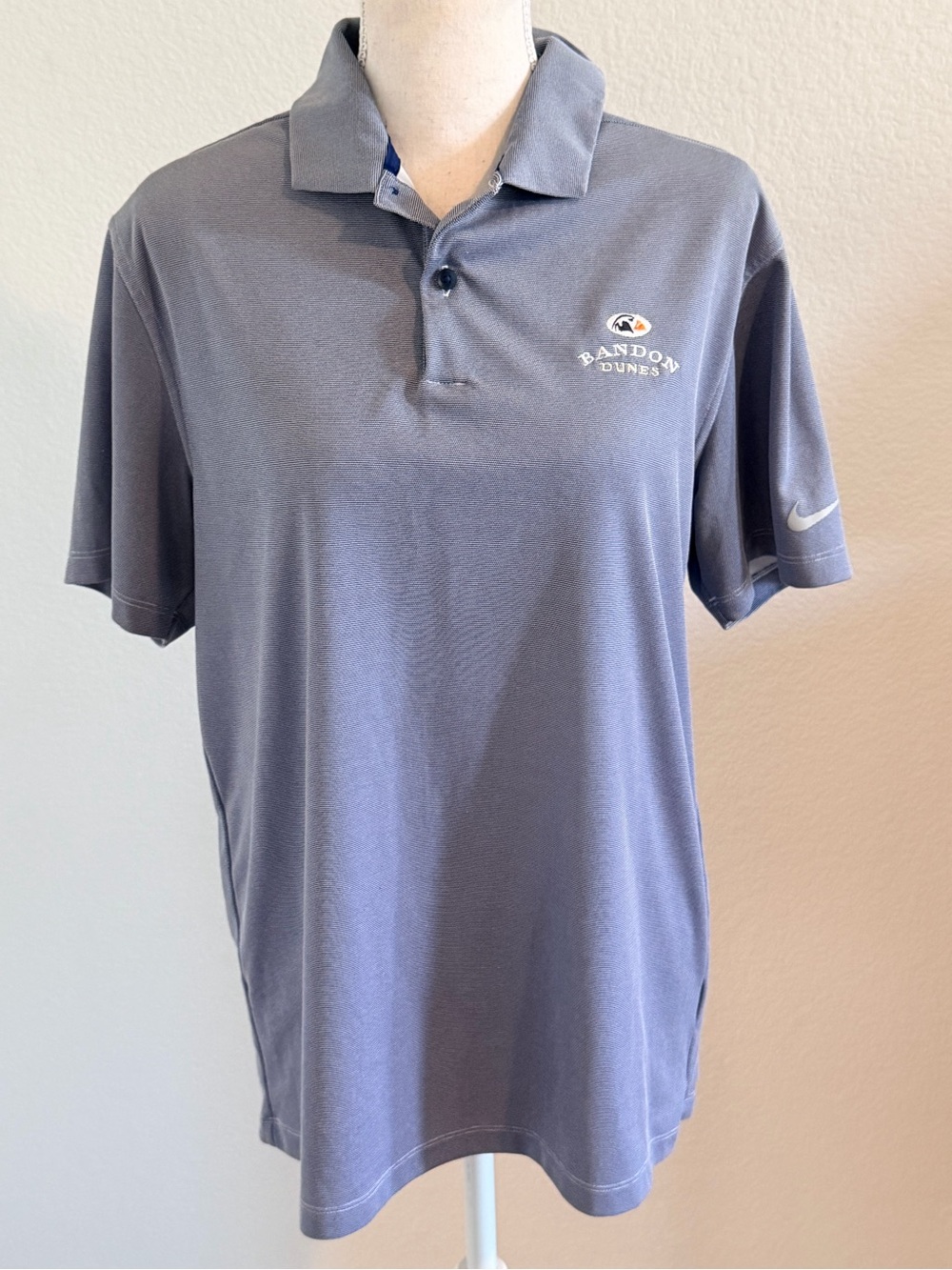 Nike Men's Polo Shirt in Slate Blue with Bandon Dunes Embroidery